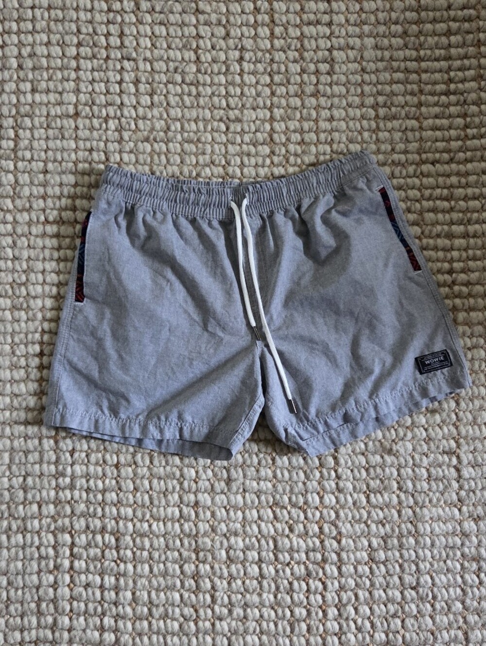 WOWIE Men's Shorts 5" Inseam Aztec Trim